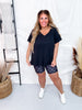 Black and Gray Checkered Biker Shorts FINAL SALE