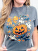 Ghost & Pumpkin Short Sleeve Graphic T-Shirt