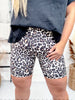 Leopard Print Biker Shorts