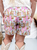 "Kickin' It" Colorful Cowgirl Boot Shorts