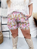 "Kickin' It" Colorful Cowgirl Boot Shorts