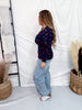 Long Sleeve Floral Print Top With Smocked Waist