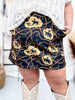 "Maverick Moves" Rodeo Themed Skirt W/ Built In Shorts