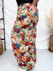 Floral Barrel Pants