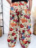 Floral Barrel Pants