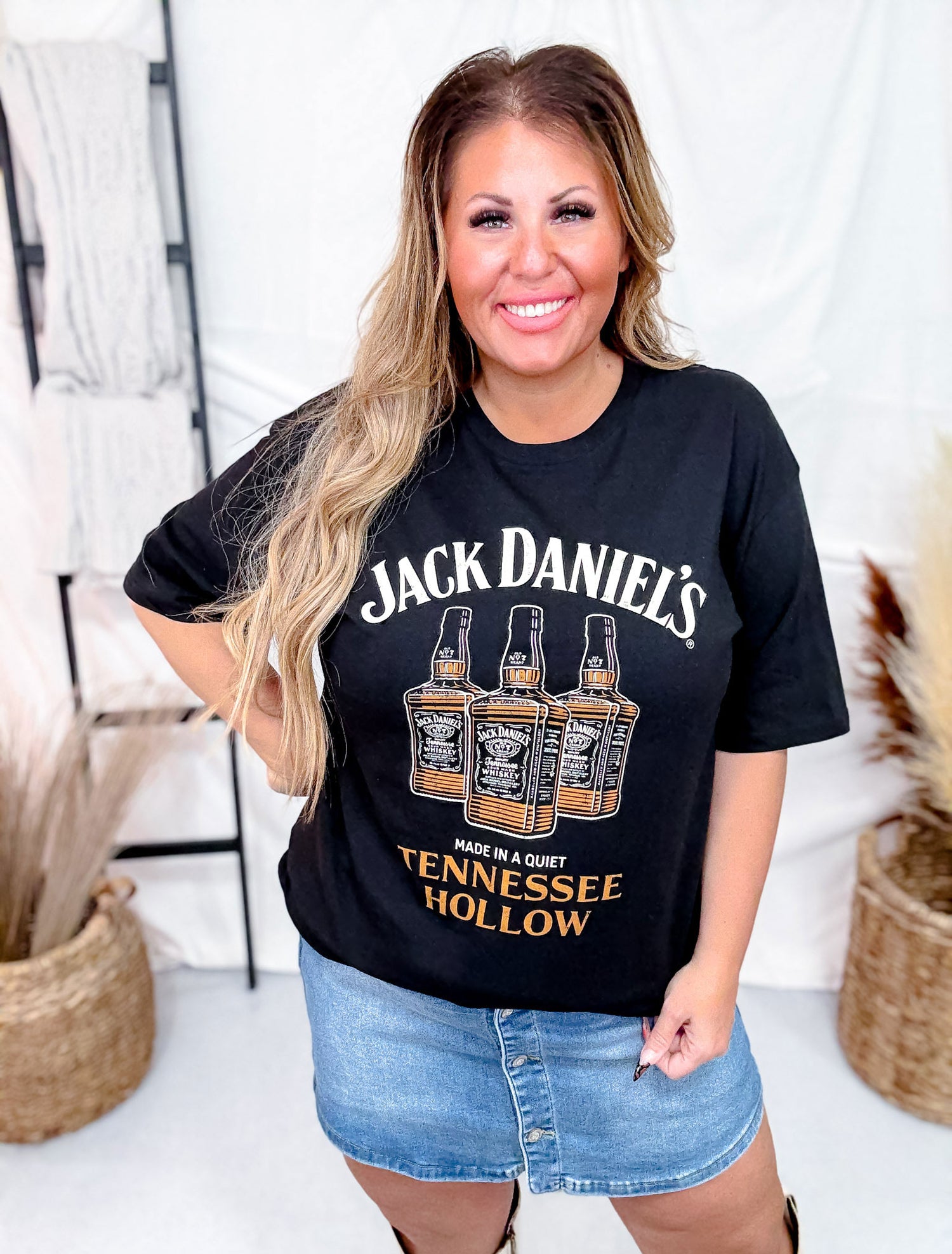 Licensed Jack Daniels Graphic T-Shirt Licensed Jack Daniels Graphic T-Shirt