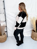 High-Waist Solid Black Leggings W/ Wide Yoga Waistband