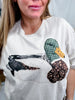 Patchwork Mallard Duck Short Sleeve Graphic Tee