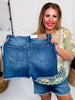 Judy Blue High-Waist V-Front Shorts W/ Shield Pockets