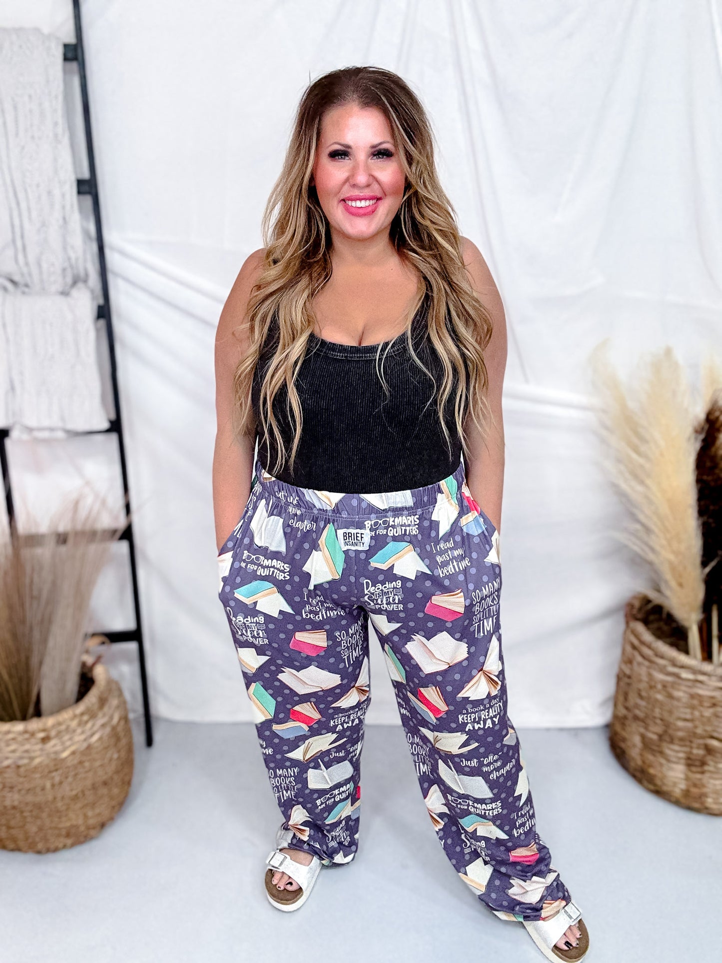 "Reading Is My Superpower" Book Inspired Loungewear Pants