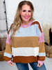Bold Striped Color Block Sweater