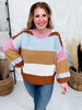 Bold Striped Color Block Sweater
