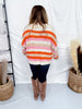 Long Sleeve Knit Striped Button Down Cardigan