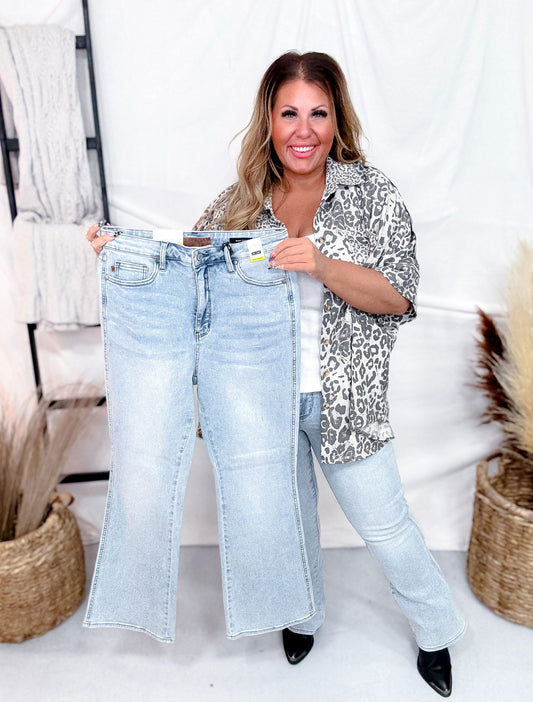 Judy Blue High-Waist Tummy Control Bootcut Jeans (Short/Regular/Long)