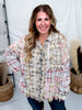 Olive & Mixed Color Washed Plaid Button Down Long Sleeve Shirt