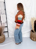 Color Block Striped Long Sleeve Crew Neck Sweater