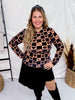 Black and Brown Smiley Checkered Mesh Layering Top