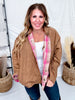 Brown & Pink Reversible Mixed Fabric Mackinaw Jacket