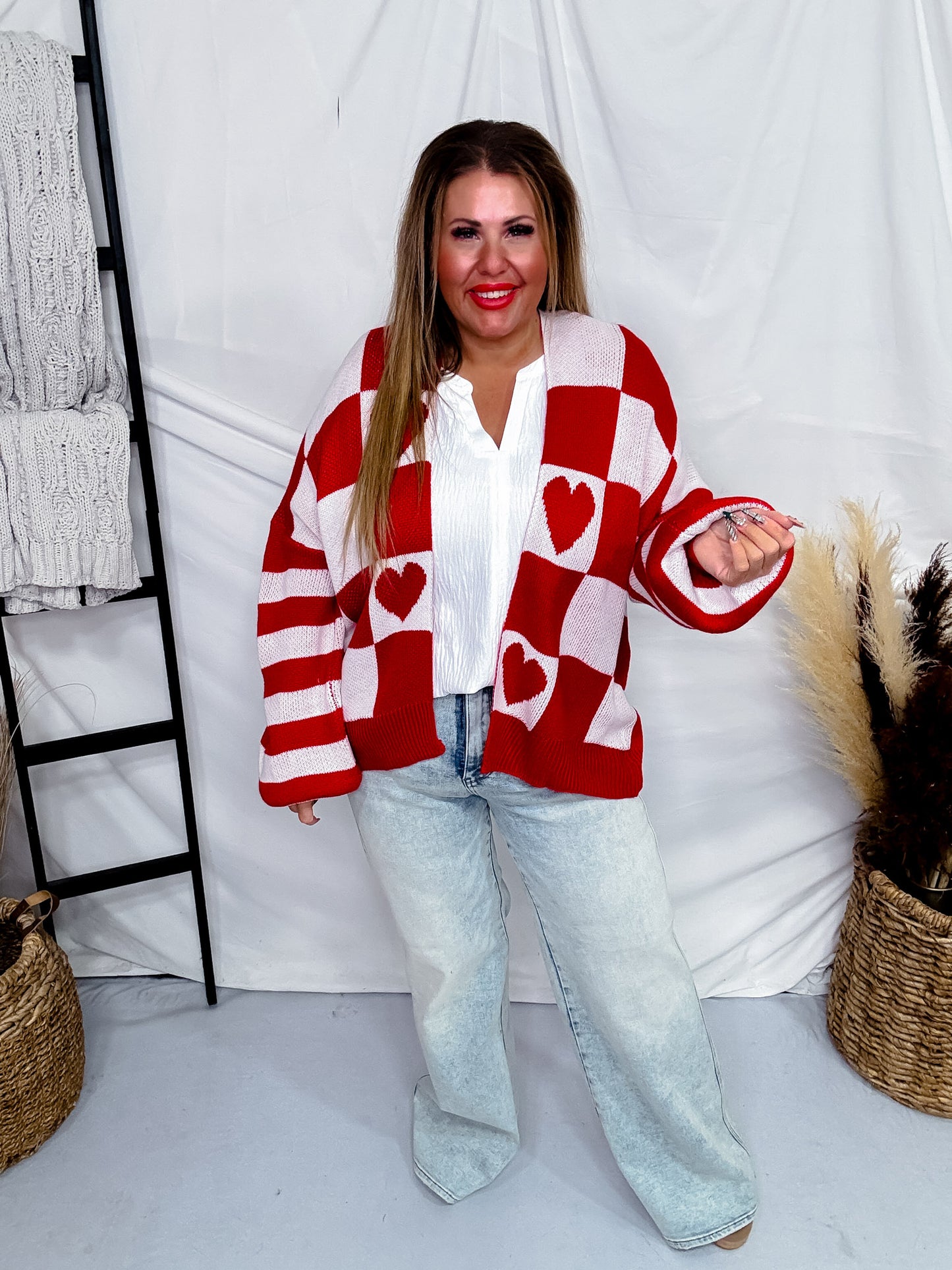 Valentine's Long Sleeve Sweater Cardigan