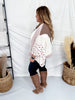 Tapered Wide Short Sleeve Button Down Cardigan