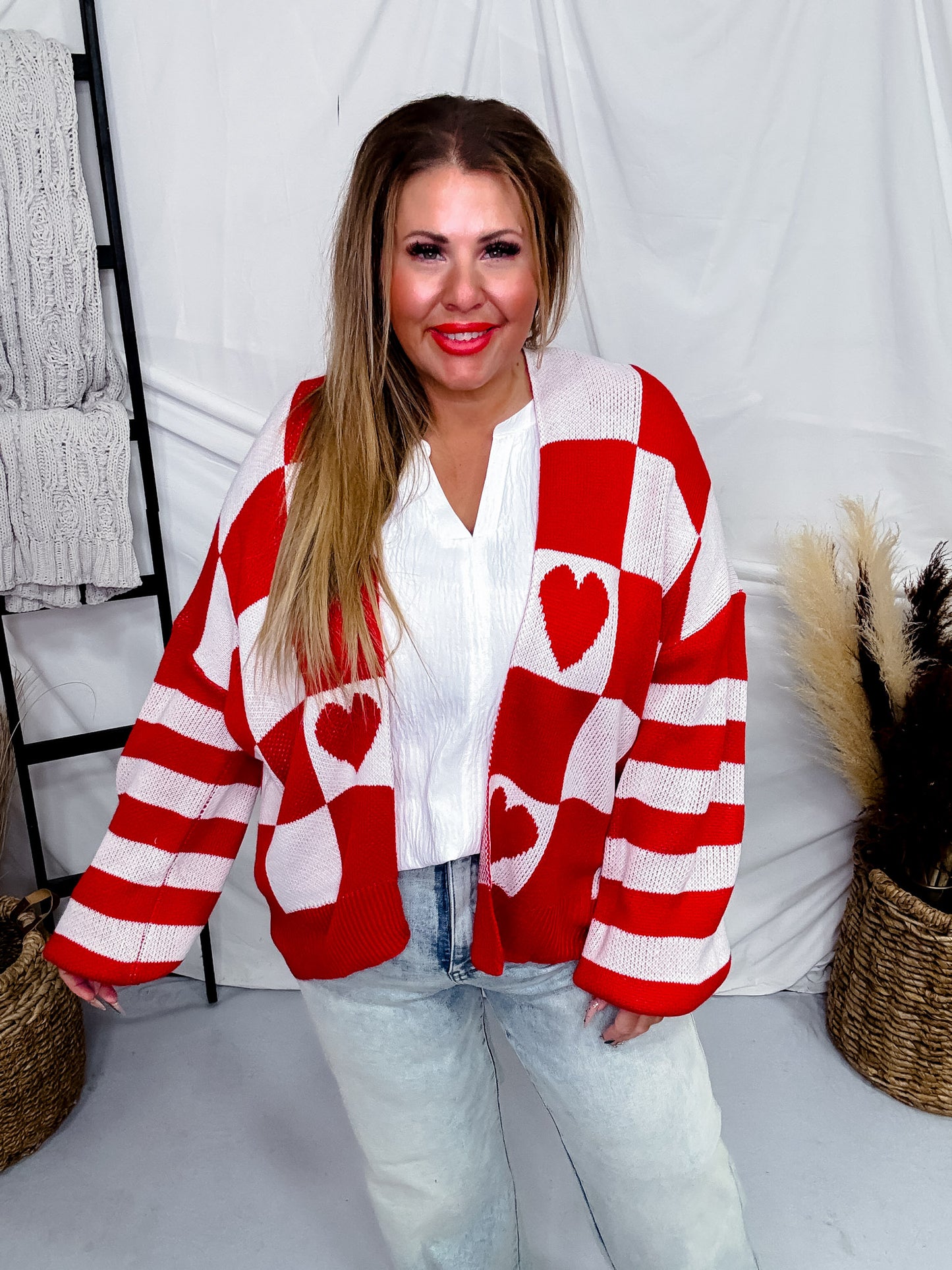 Valentine's Long Sleeve Sweater Cardigan