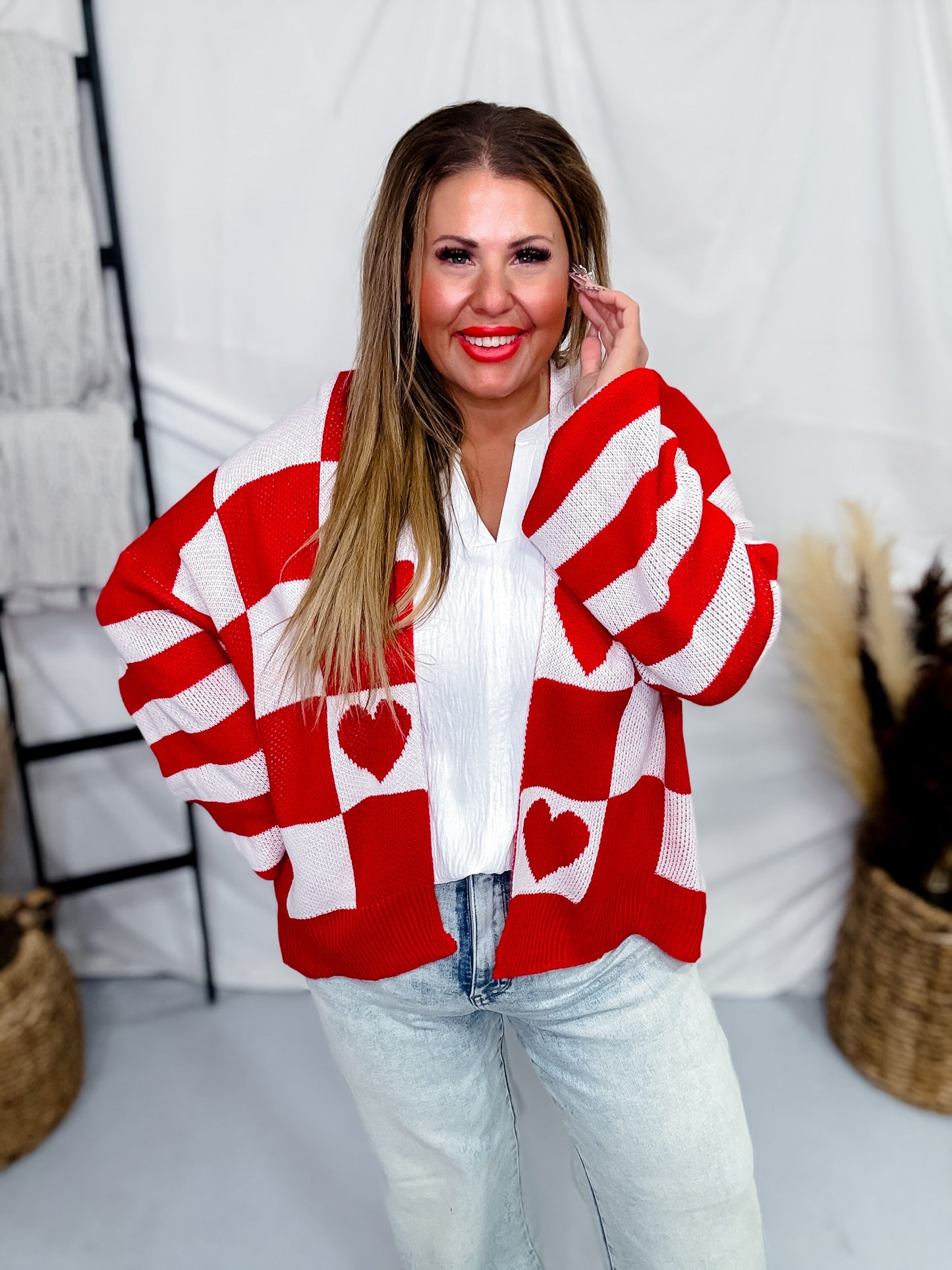 Valentine's Long Sleeve Sweater Cardigan