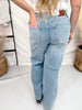 Judy Blue High-Rise Angelina Column Straight Leg Jeans W/ Horse Bit Trim