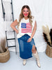 Denim Dreams Skirt with Bow Detail