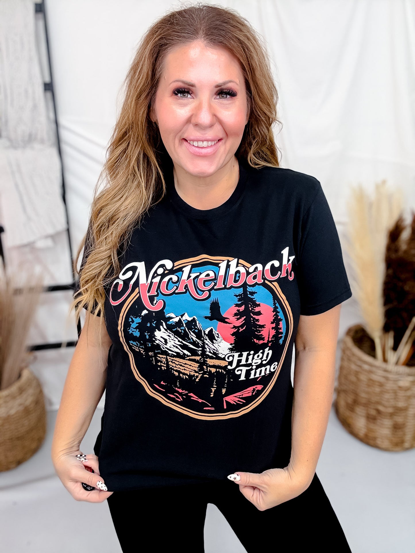 Licensed Nickelback "High Times" Graphic Short Sleeve T-Shirt