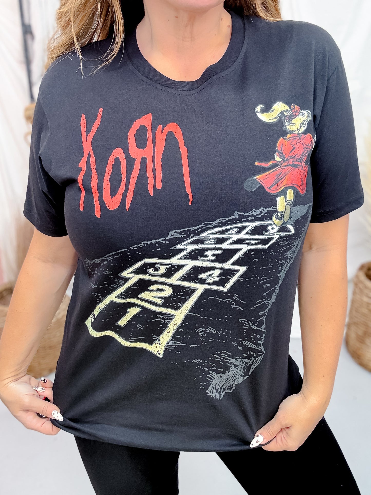 Licensed Korn "Follow The Leader Hopscotch" Graphic T-Shirt