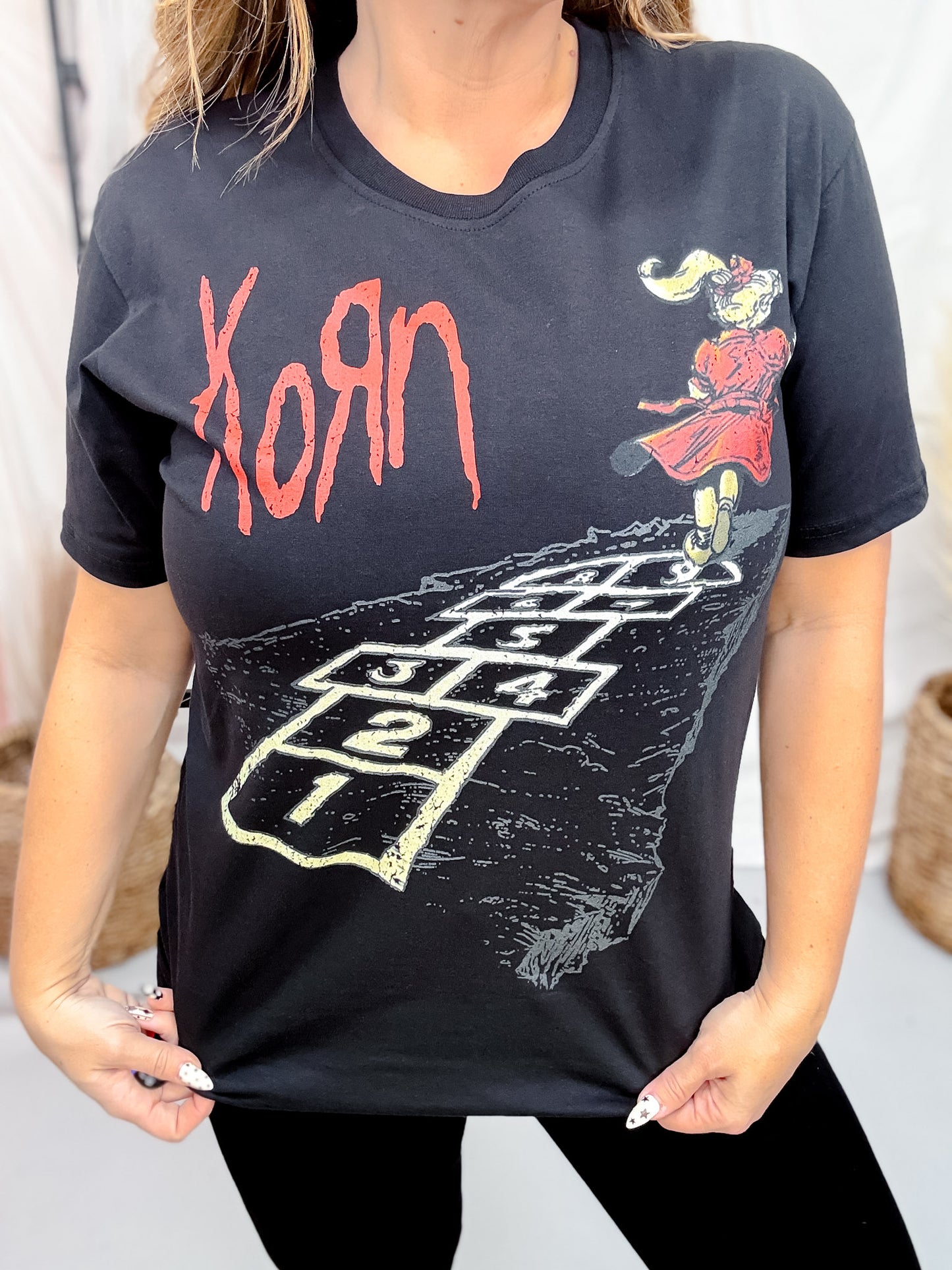 Licensed Korn "Follow The Leader Hopscotch" Graphic T-Shirt