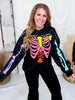 Neon Skeleton Graphic Sweatshirt