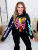 Neon Skeleton Graphic Sweatshirt