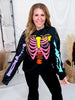 Neon Skeleton Graphic Sweatshirt