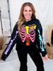 Neon Skeleton Graphic Sweatshirt