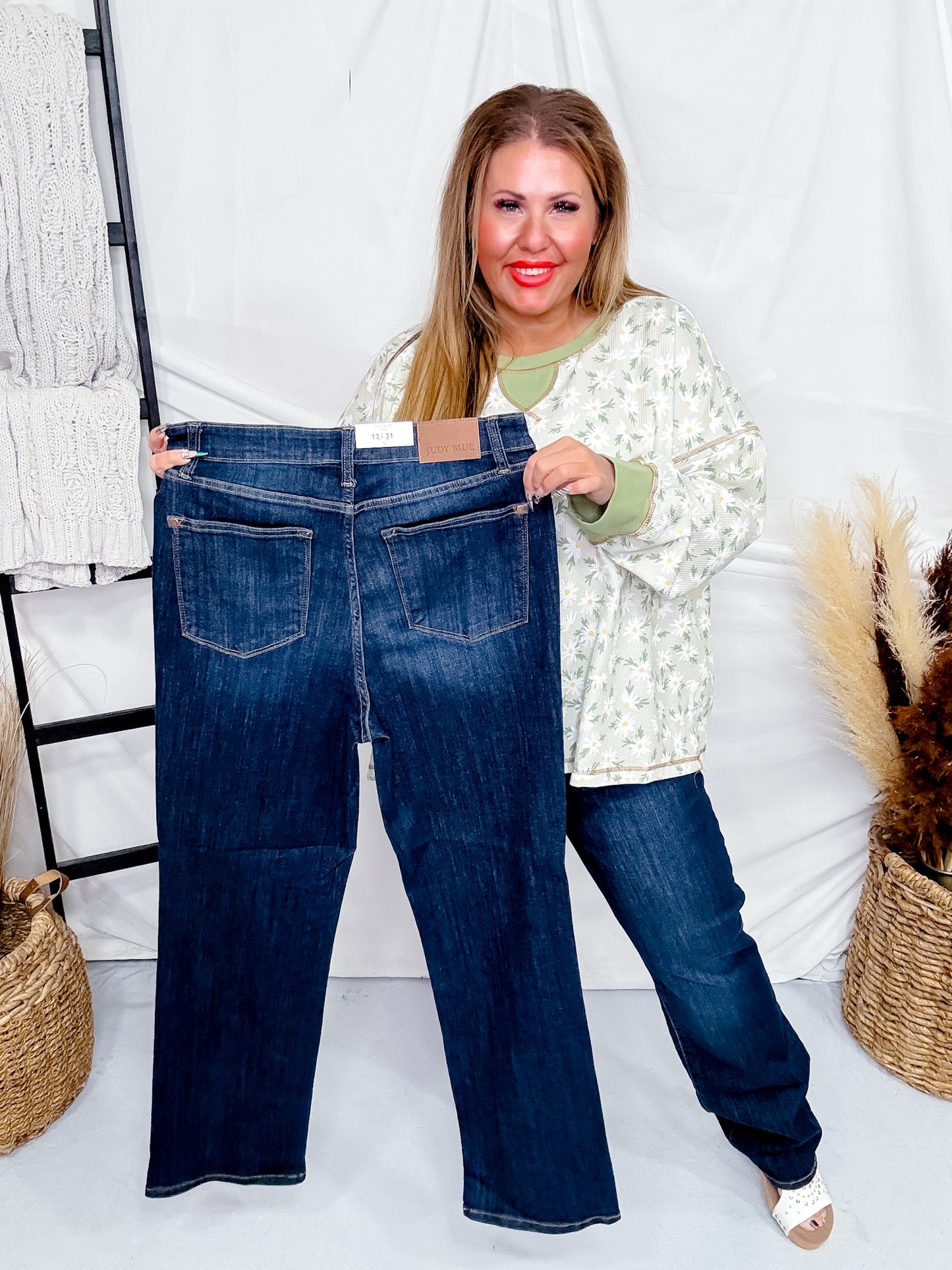 Judy Blue High Waist Straight Leg Jeans