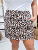 Safari Chic Leopard Print Skort