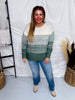 Olive Two-Toned Pullover Sweater