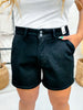 Judy Blue High Waist Black Trouser Shorts