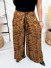Wide Leg Tiger Print Lounge Pants