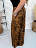 Wide Leg Tiger Print Lounge Pants