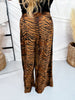 Wide Leg Tiger Print Lounge Pants