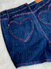 Judy Blue High-Waist Heart Shaped Pocket Denim Shorts