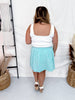 White Button Down Tank Top