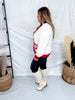 Heart Shaped Peppermint Swirl Button Front Cardigan