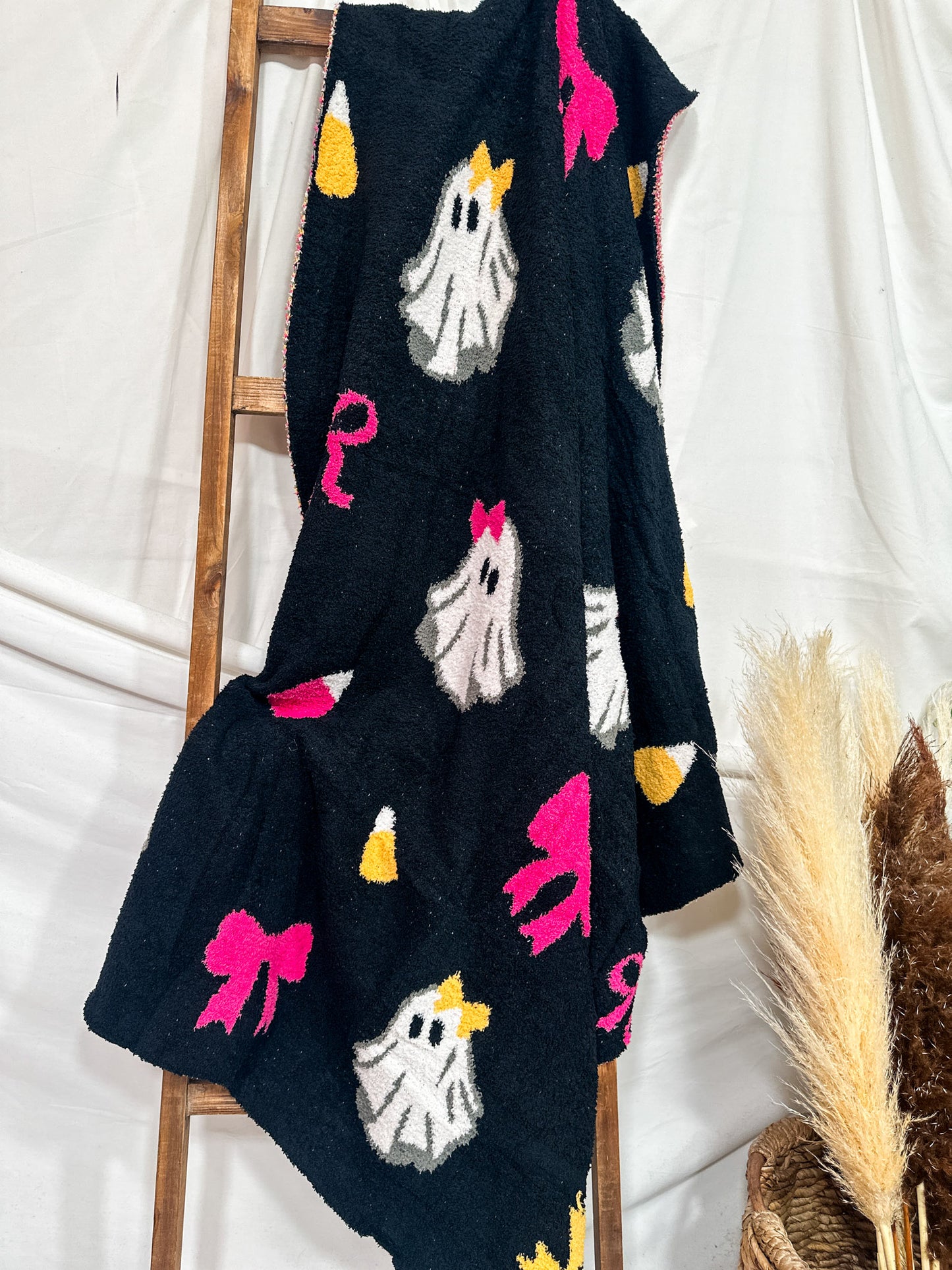 Boo-tiful Girly Ghost Print Blanket