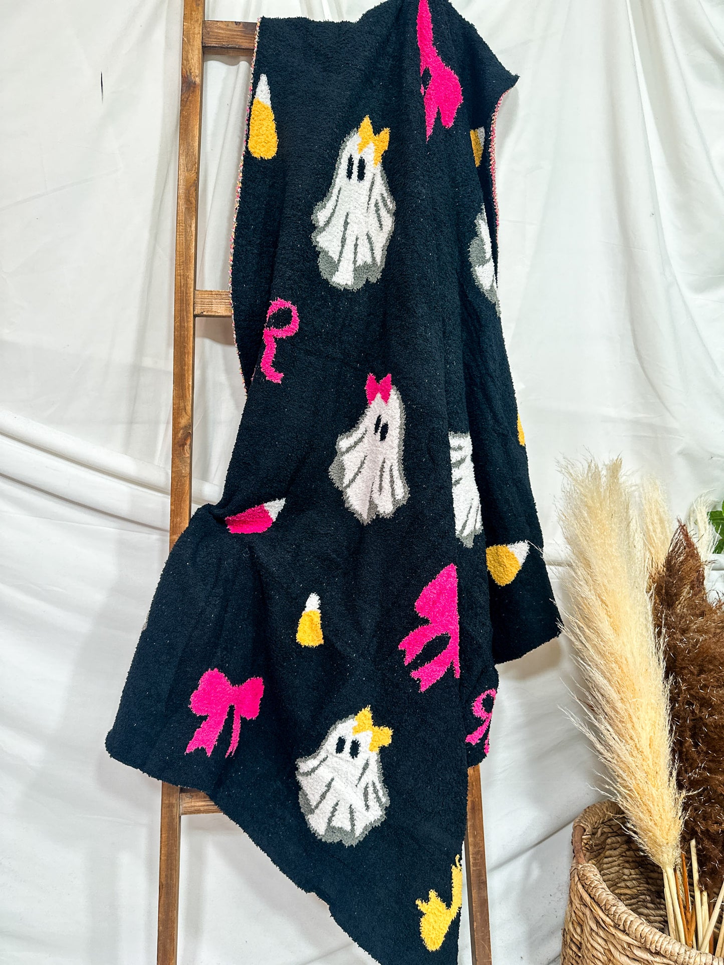 Boo-tiful Girly Ghost Print Blanket