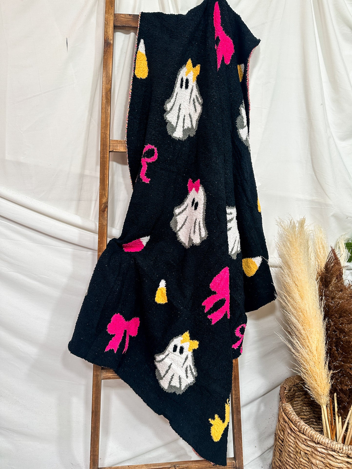 Boo-tiful Girly Ghost Print Blanket