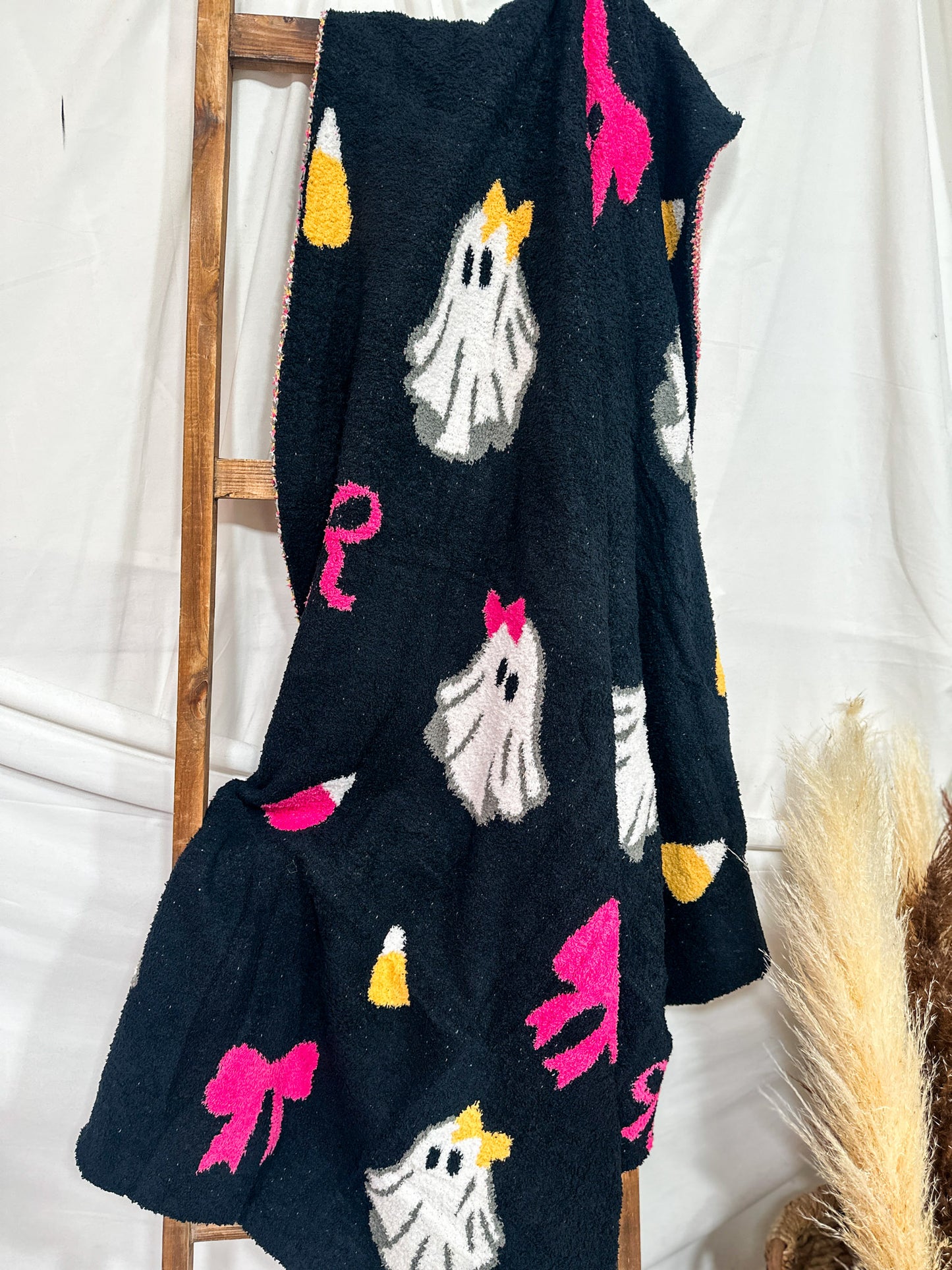 Boo-tiful Girly Ghost Print Blanket