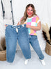 Judy Blue Mid-Rise Denim Joggers